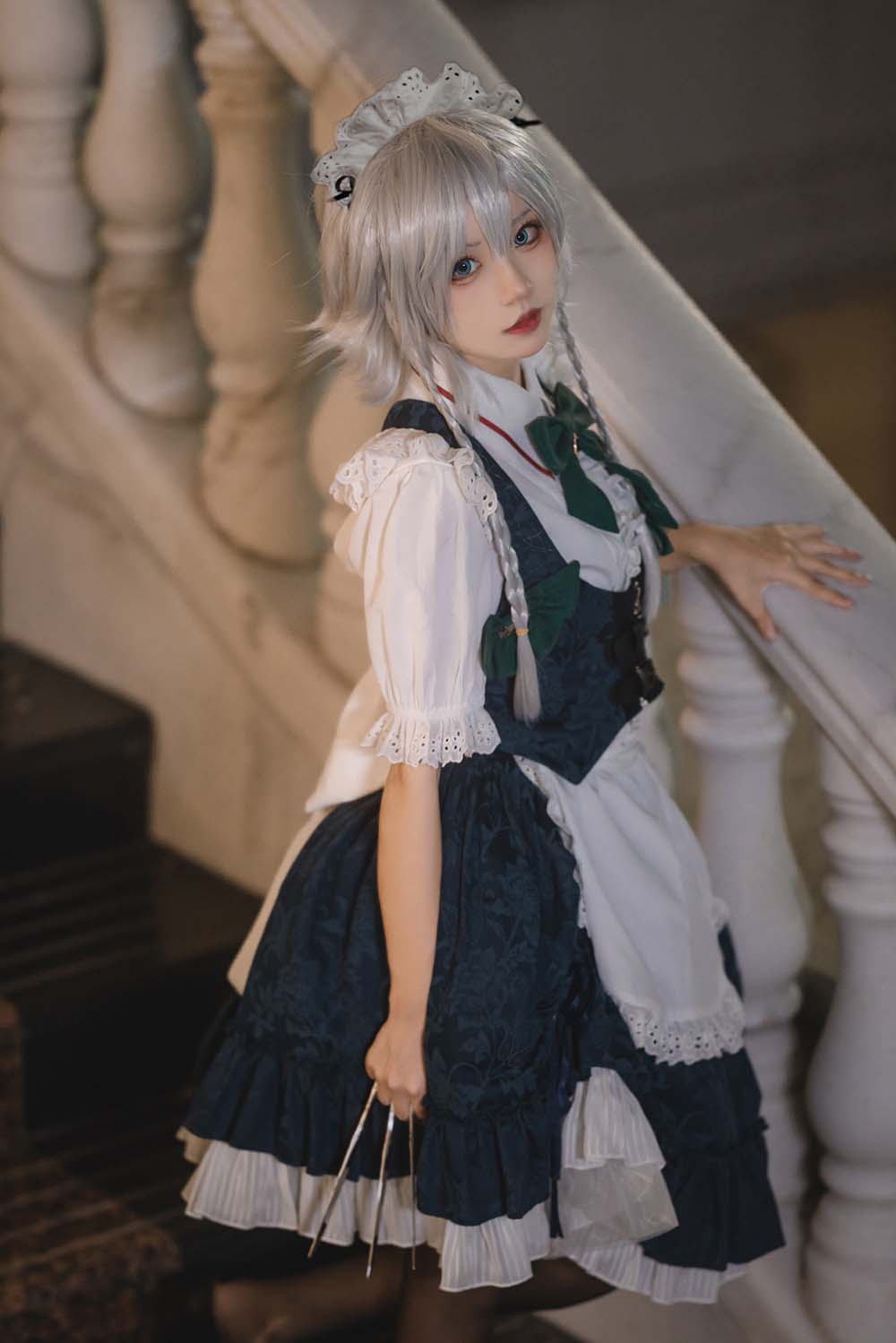 花柒Hana – 星雨咲夜女仆 Cosplay-第2张