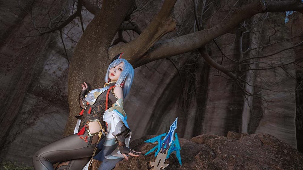 宫本桜 – 申鹤 Cosplay-第2张