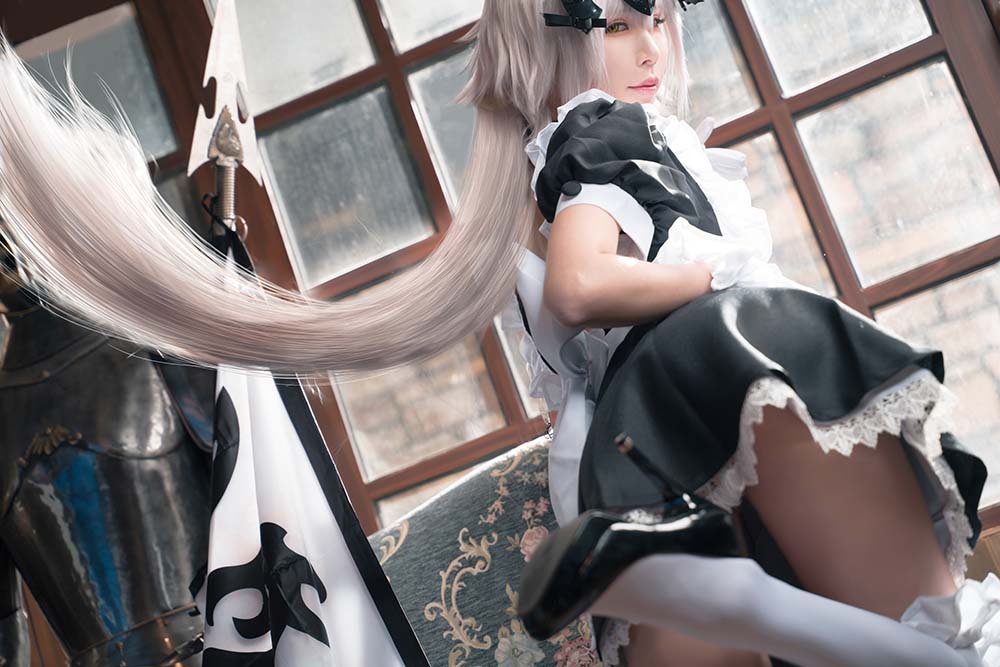 爱老师_PhD – 黑贞德 GK手办女仆 Cosplay-第2张