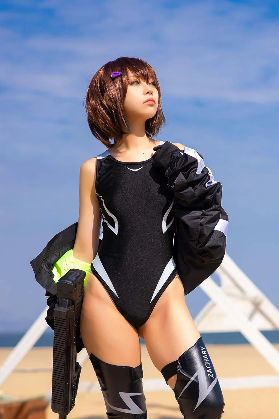 G44不会受伤 – 水泳部的部長 Cosplay-第1张
