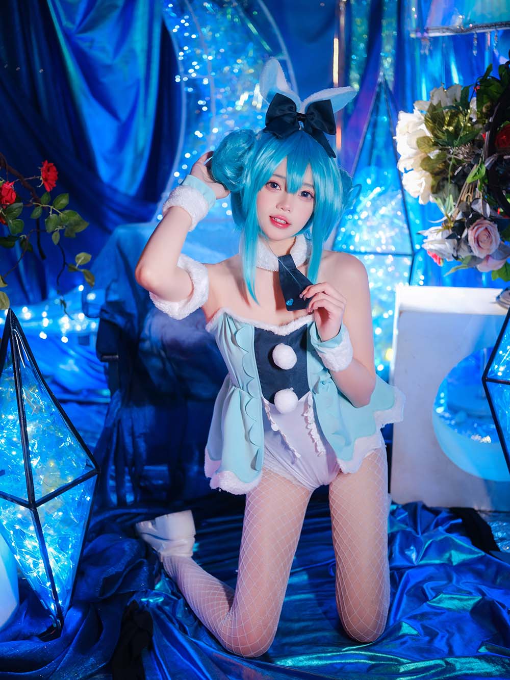 咬一口兔娘 – MIKU初音未来兔女郎 Cosplay-第1张