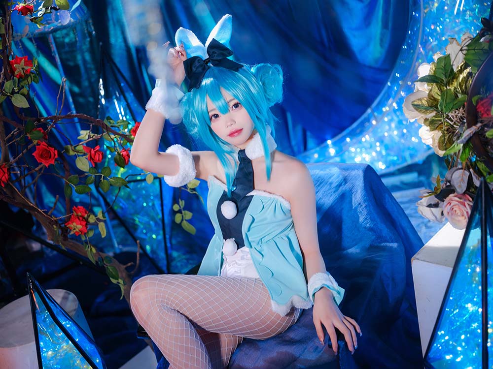 咬一口兔娘 – MIKU初音未来兔女郎 Cosplay-第2张