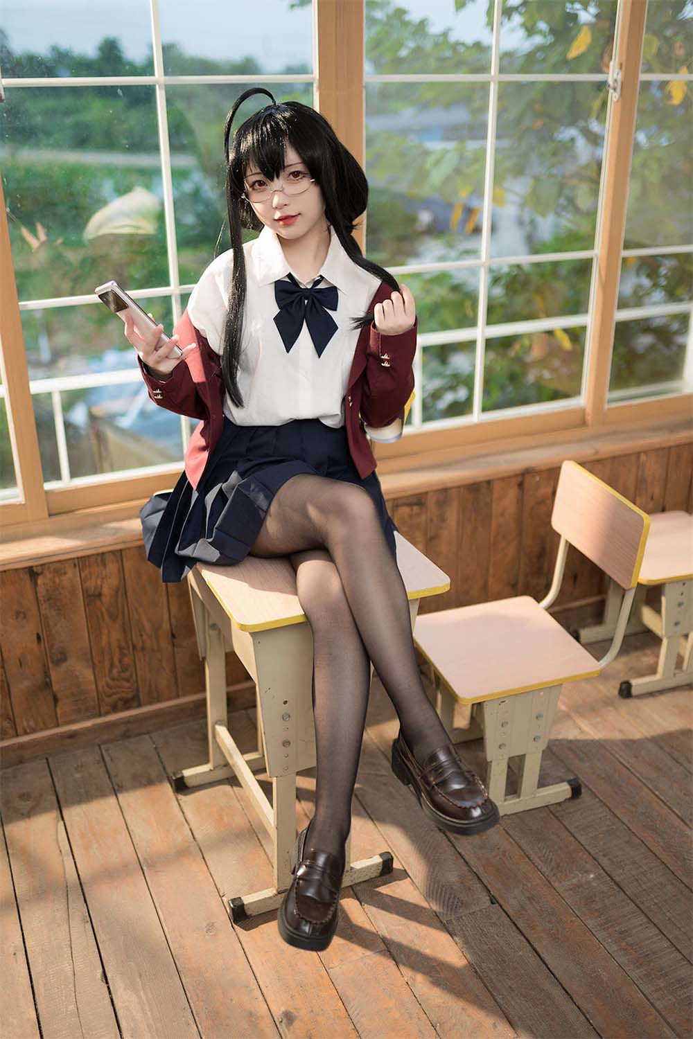 花铃 – 大凤JK放学后风纪委员 Cosplay-第1张