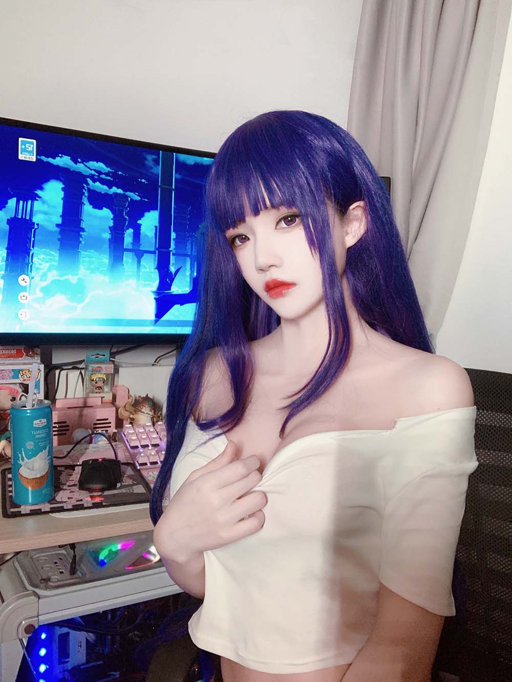 桜桃喵 – 雷电将军自拍 Cosplay-第2张