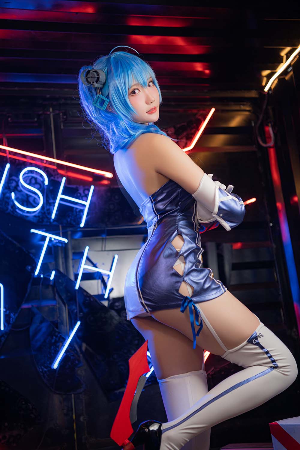 瓜希酱 – 碧蓝航线 圣路易斯原皮 Cosplay-第1张