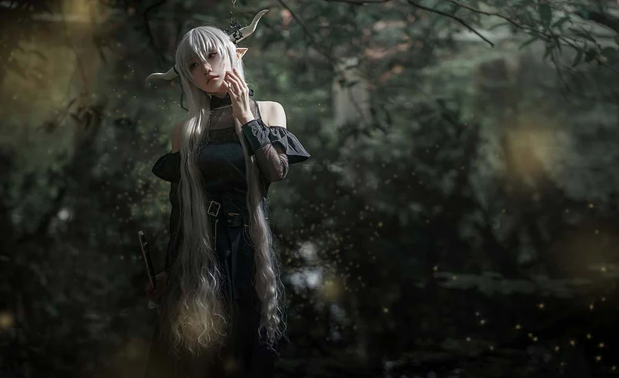 Cien恩恩 – 明日方舟闪灵 Cosplay-第1张