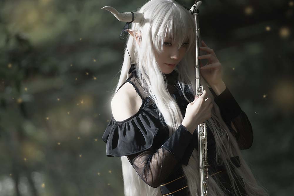 Cien恩恩 – 明日方舟闪灵 Cosplay-第2张