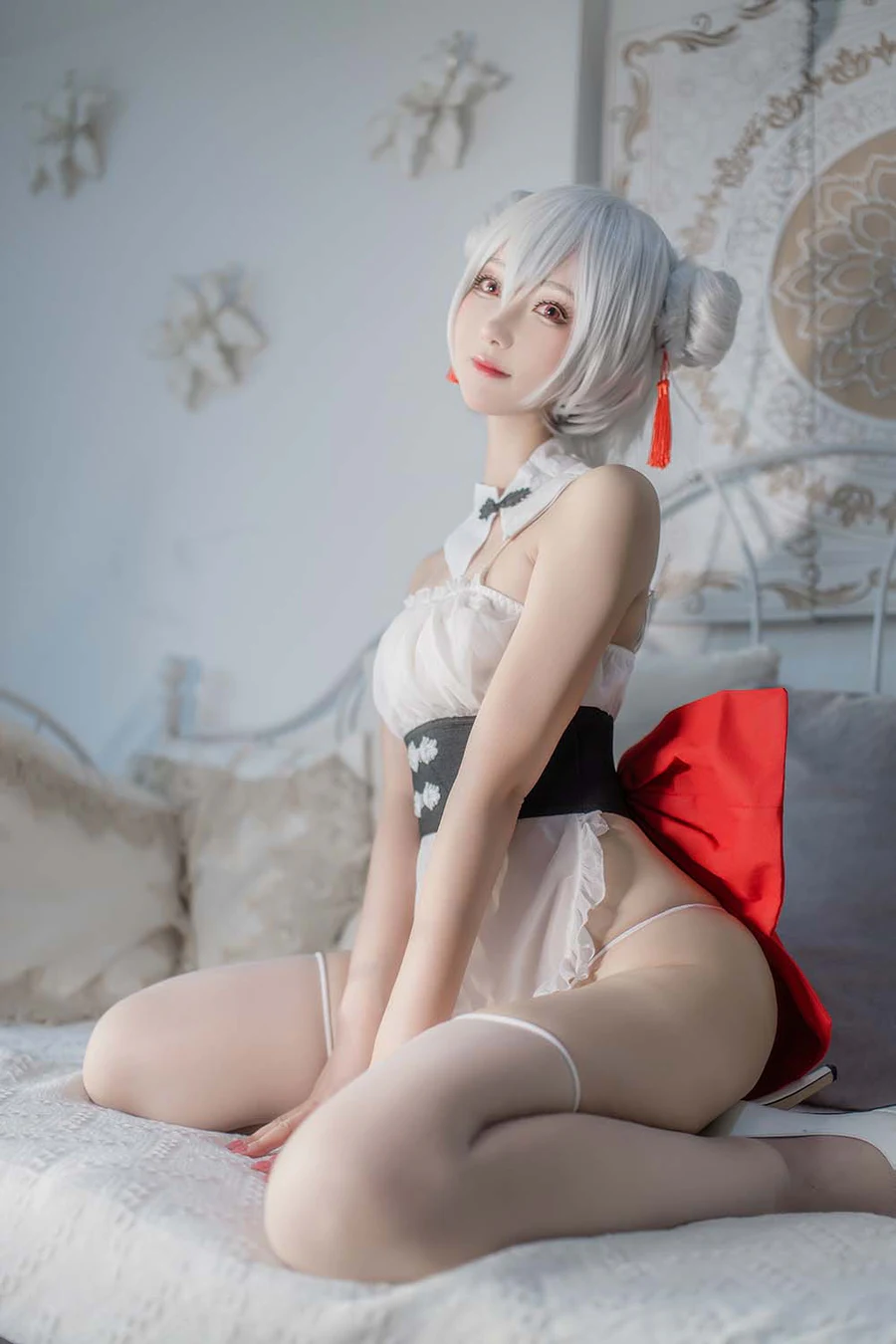 羽生三未图集 – 中華厨娘 Cosplay-第1张