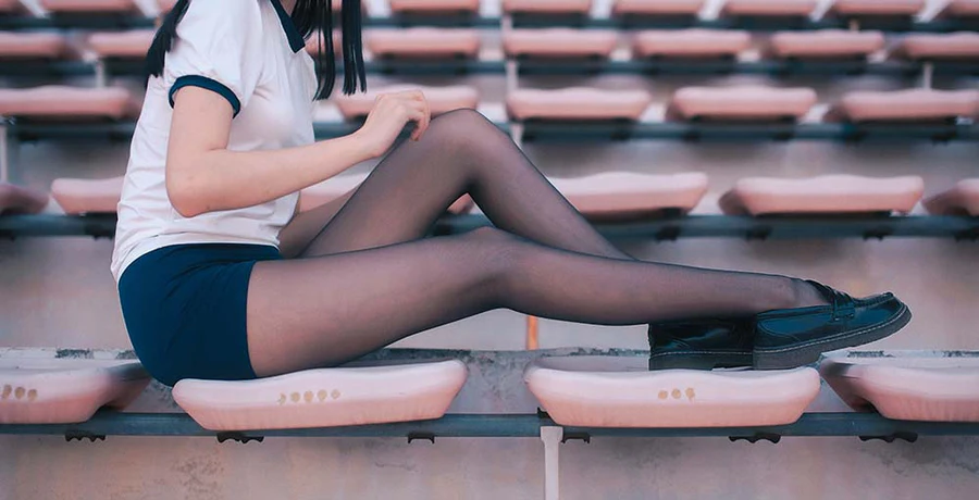 沧霁桔梗 – 黑丝体操服 Cosplay-第1张