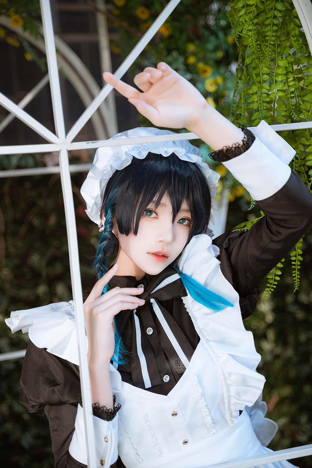 桜桃喵 – 温迪女仆 Cosplay-第1张