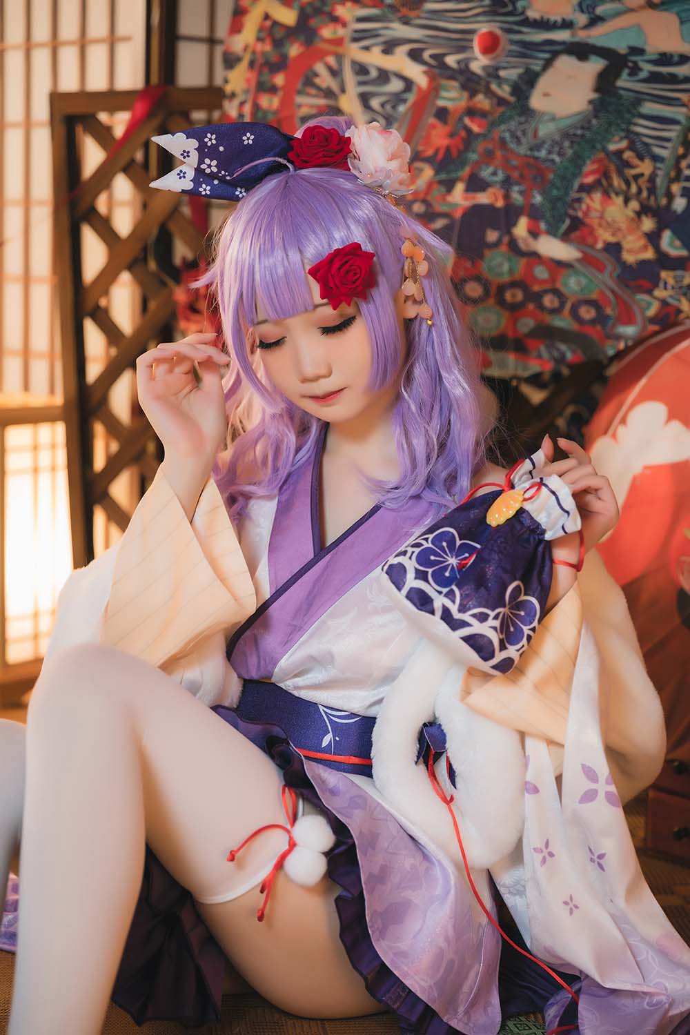 焖焖碳 – 独角兽和服 Cosplay-第1张