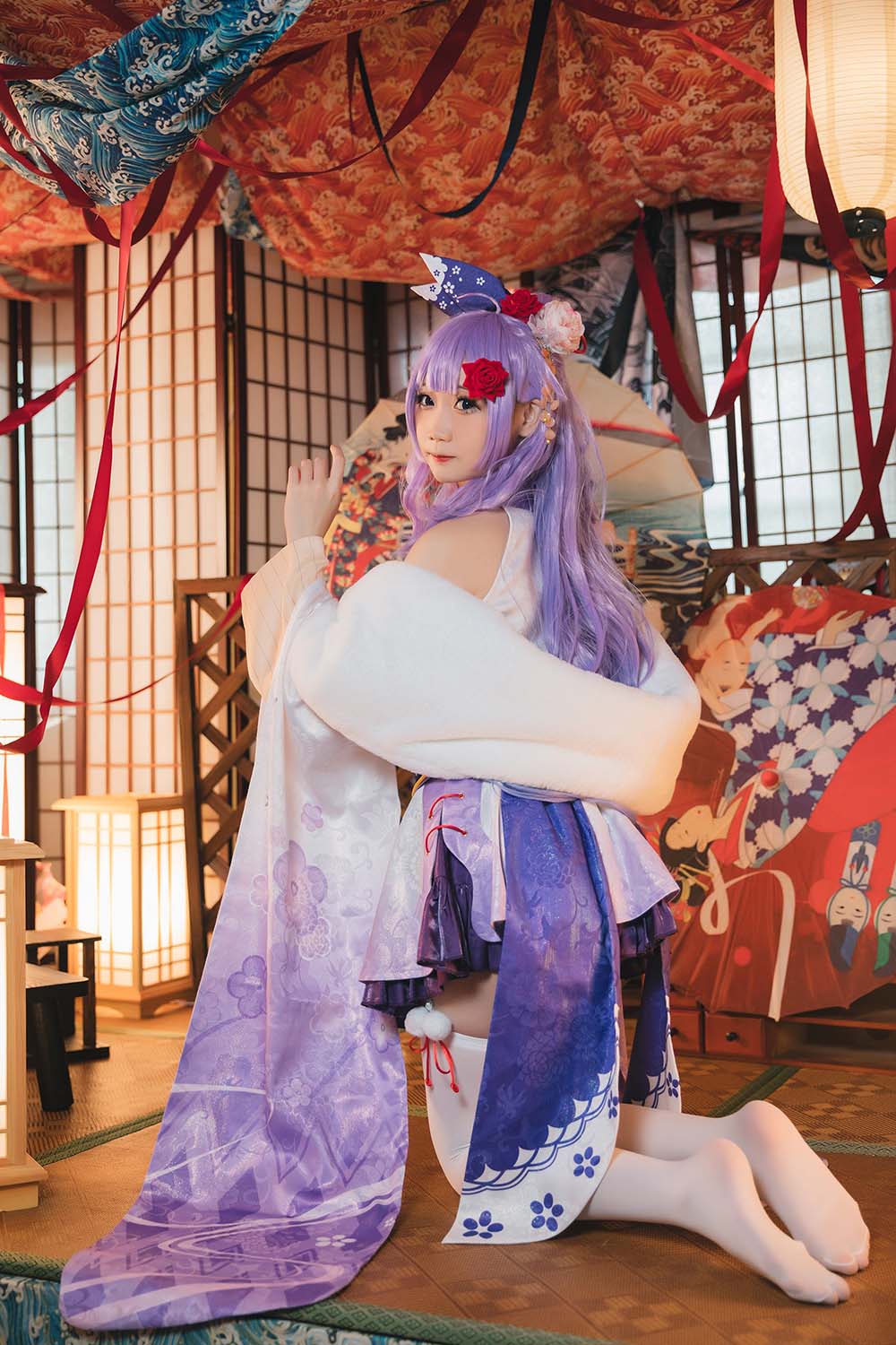 焖焖碳 – 独角兽和服 Cosplay-第2张