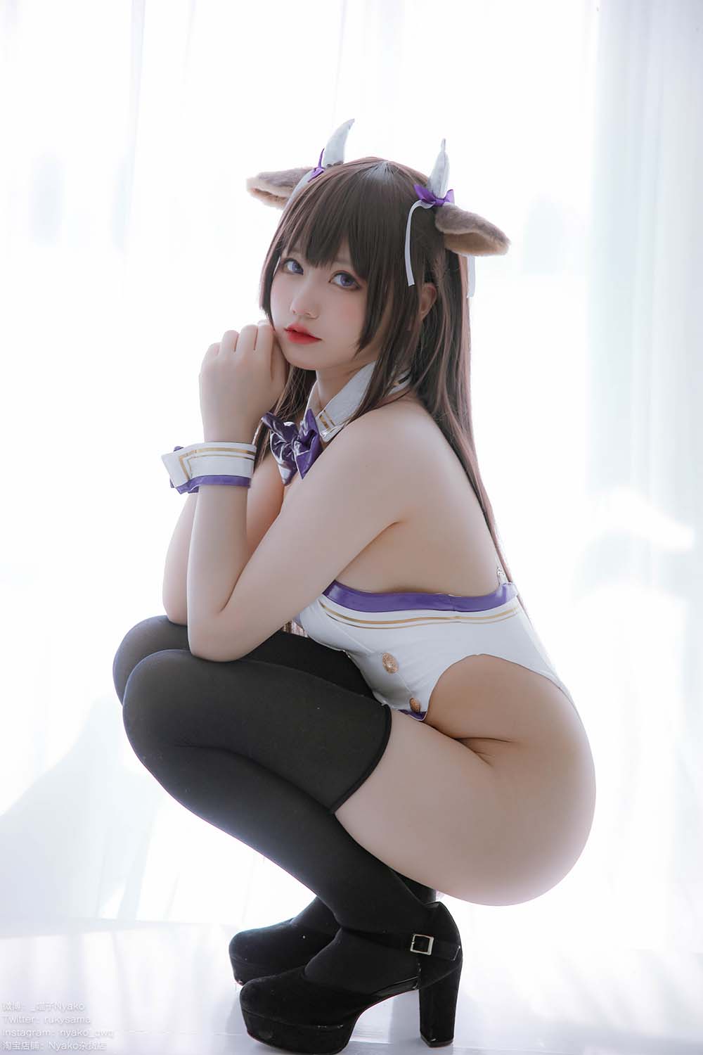 Nyako喵子 – 樫野本 牛牛赌场女郎 Cosplay-第2张
