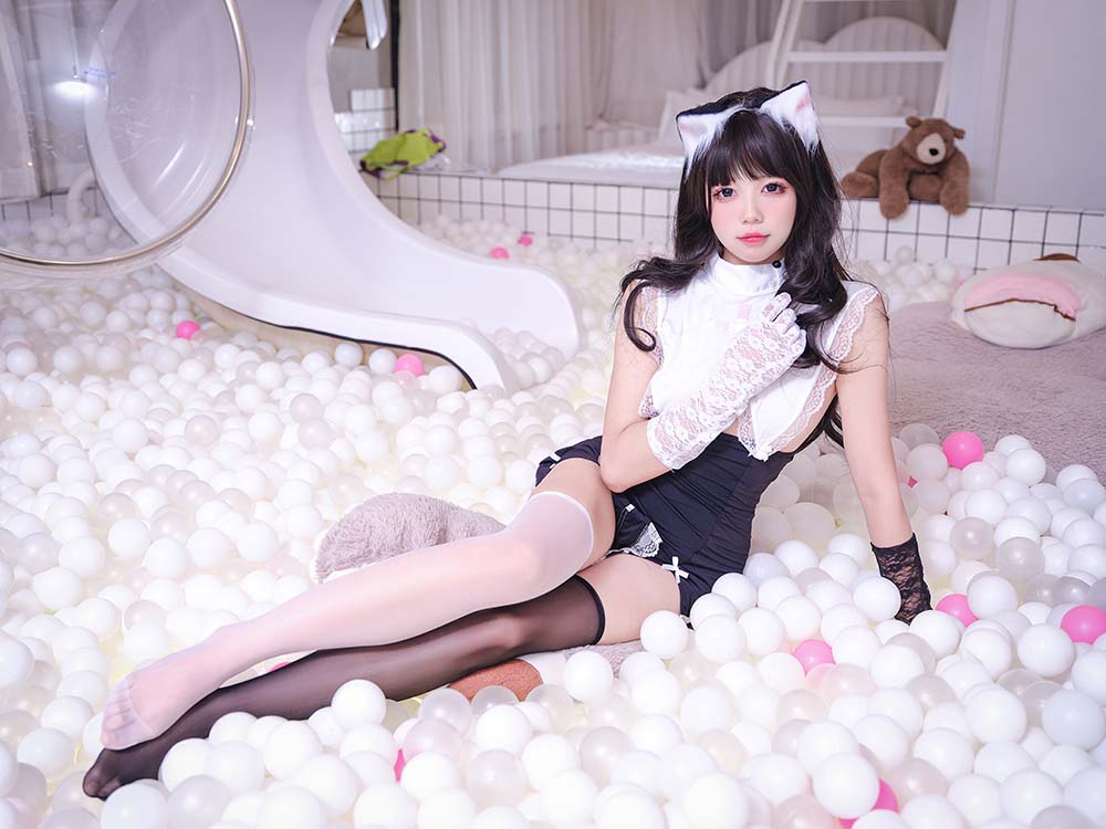 咬一口兔娘 – 桃花修女 Cosplay-第2张