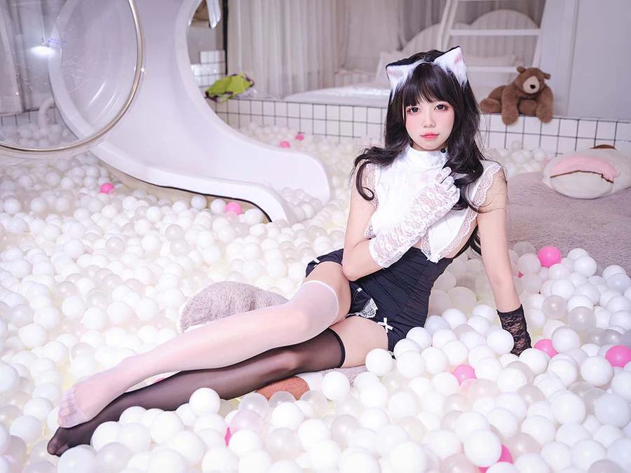 咬一口兔娘 – 桃花修女 Cosplay-第2张