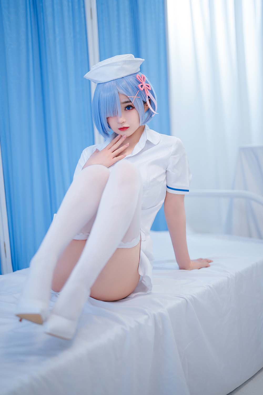 桜井宁宁 – 雷姆护士 Cosplay-第2张