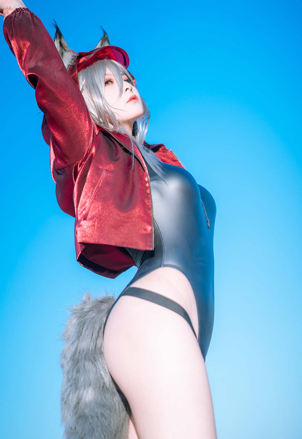 w百合欧皇子w – 明日方舟 轻风 LB01 红 Cosplay-第2张