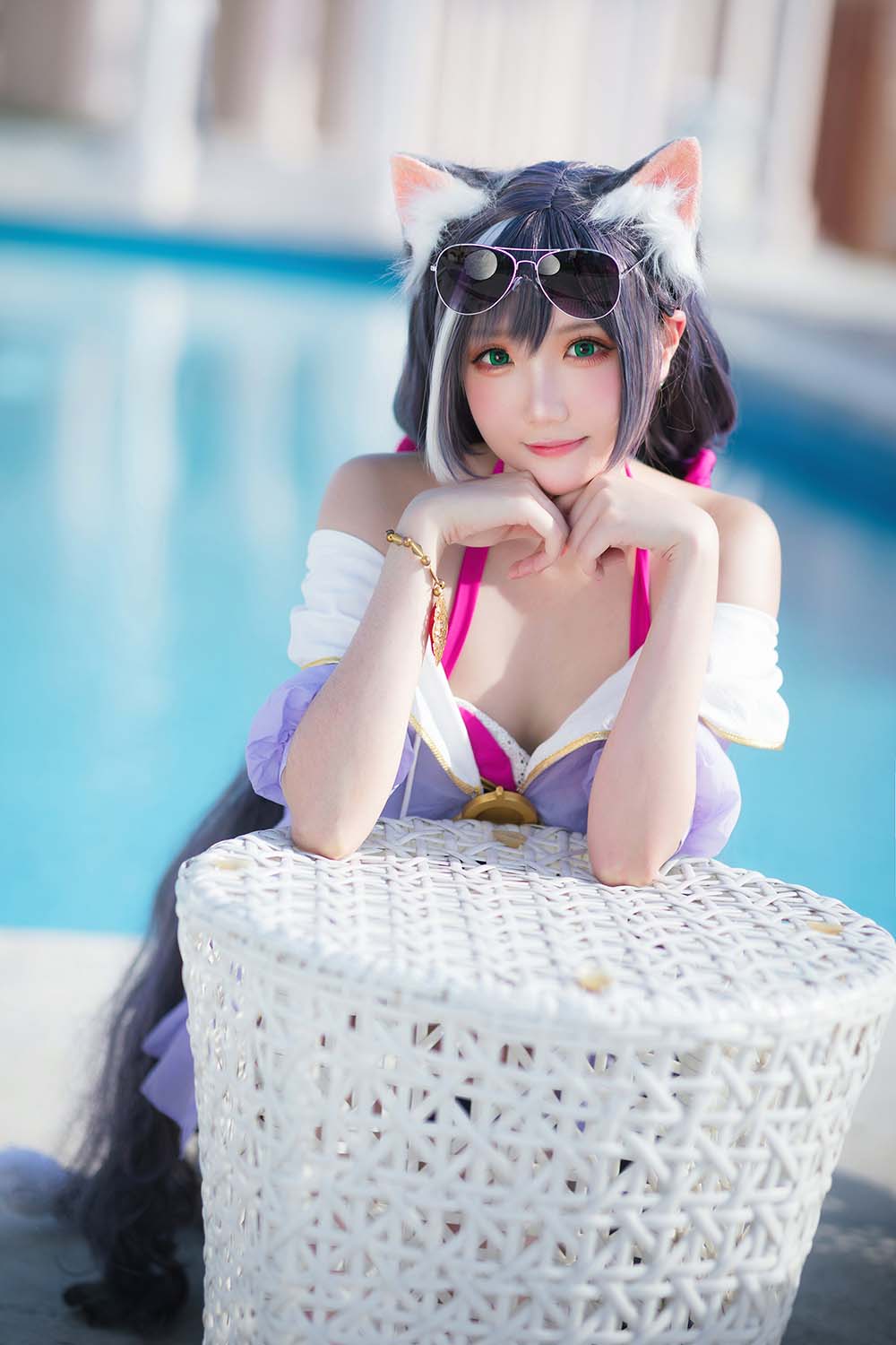瓜希酱 – 公主连结 凯露夏日 Kyaru Cosplay-第1张