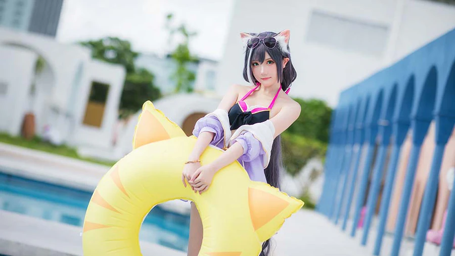 瓜希酱 – 公主连结 凯露夏日 Kyaru Cosplay-第2张