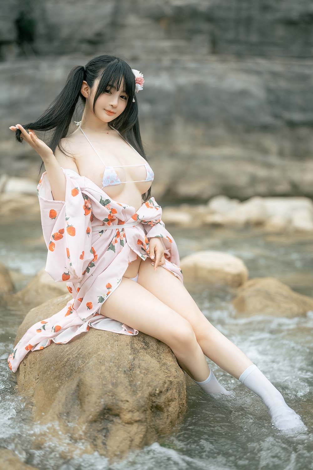 桜井宁宁 – 浴袍 Cosplay-第1张