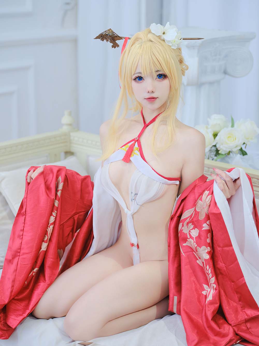 咬一口兔娘 – 光荣凉夜春雪新年 Cosplay-第1张
