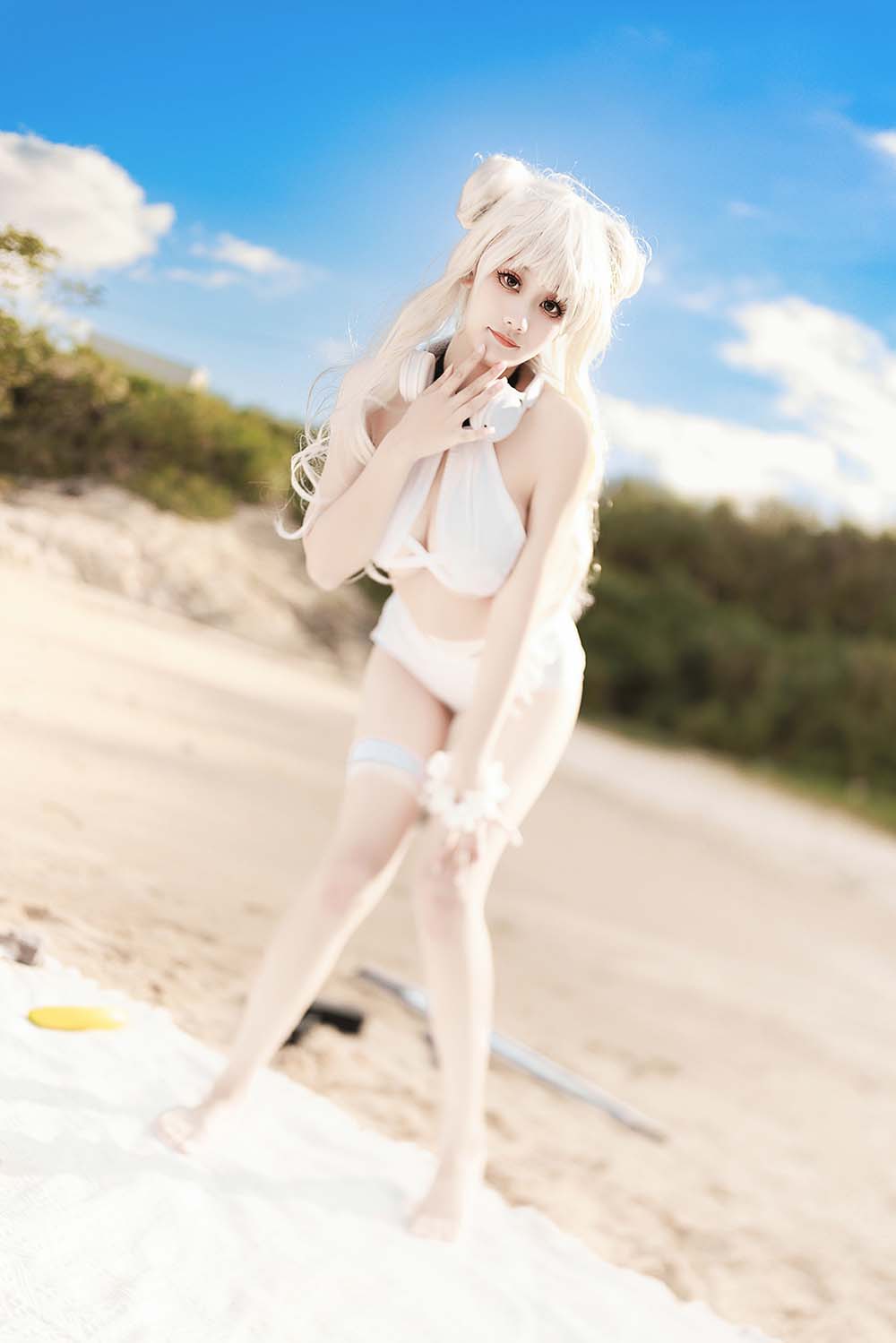 阿雪雪 – 恶毒泳装 Cosplay-第1张