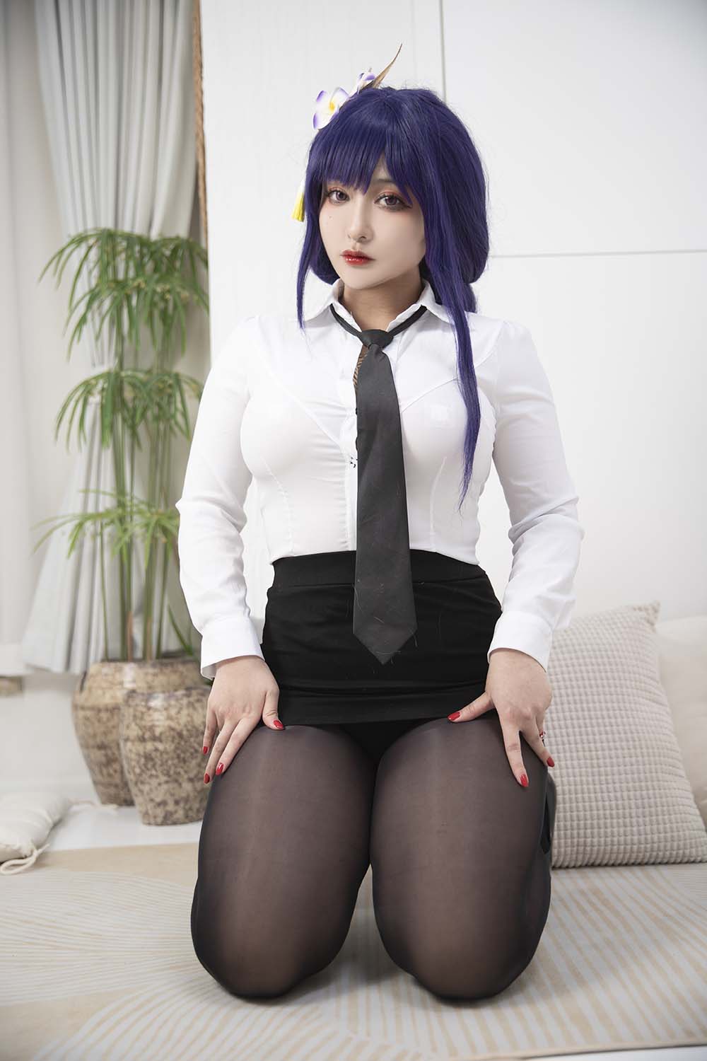 洛璃LoLiSAMA – 雷电将军OL Cosplay-第1张