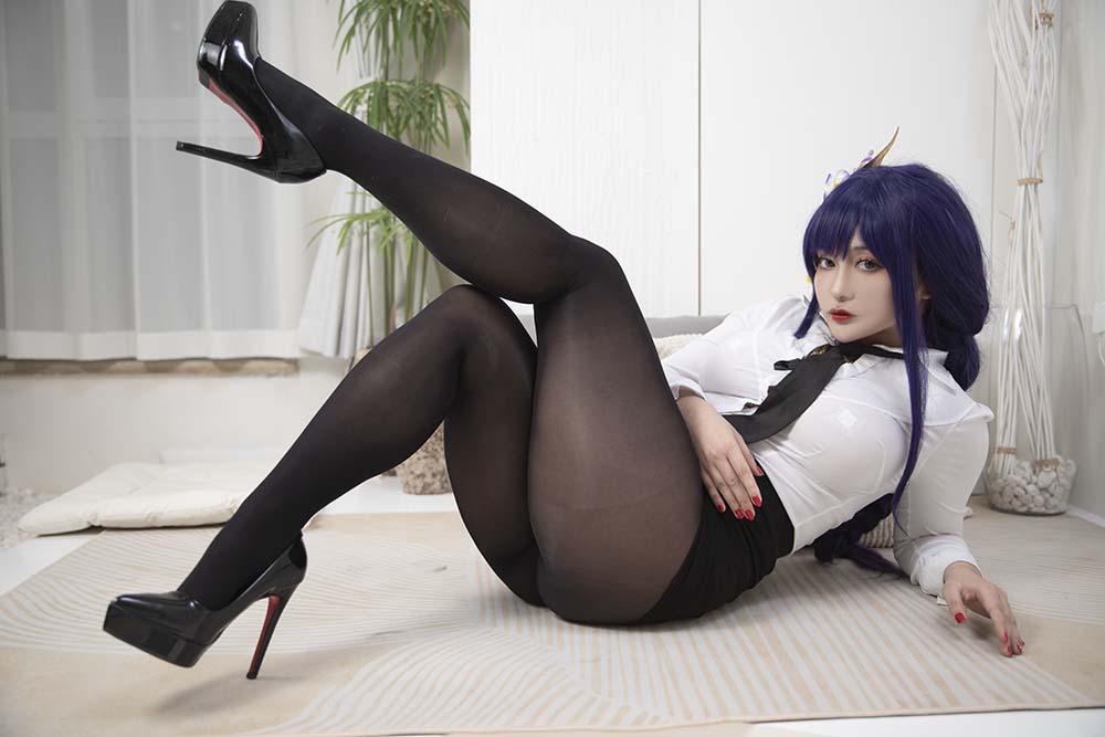 洛璃LoLiSAMA – 雷电将军OL Cosplay-第2张
