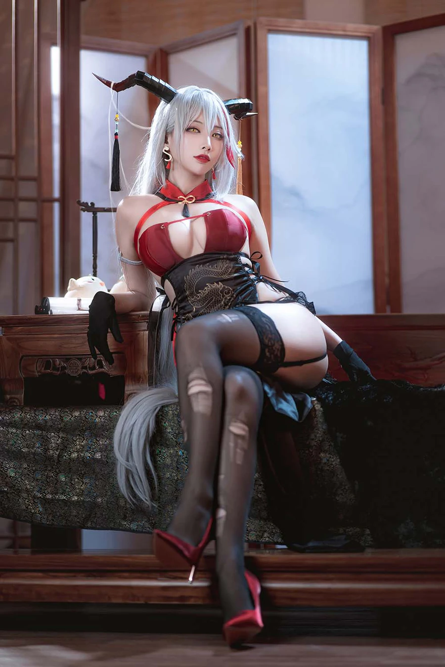 宫本桜 – 埃吉尔旗袍 Cosplay-第2张