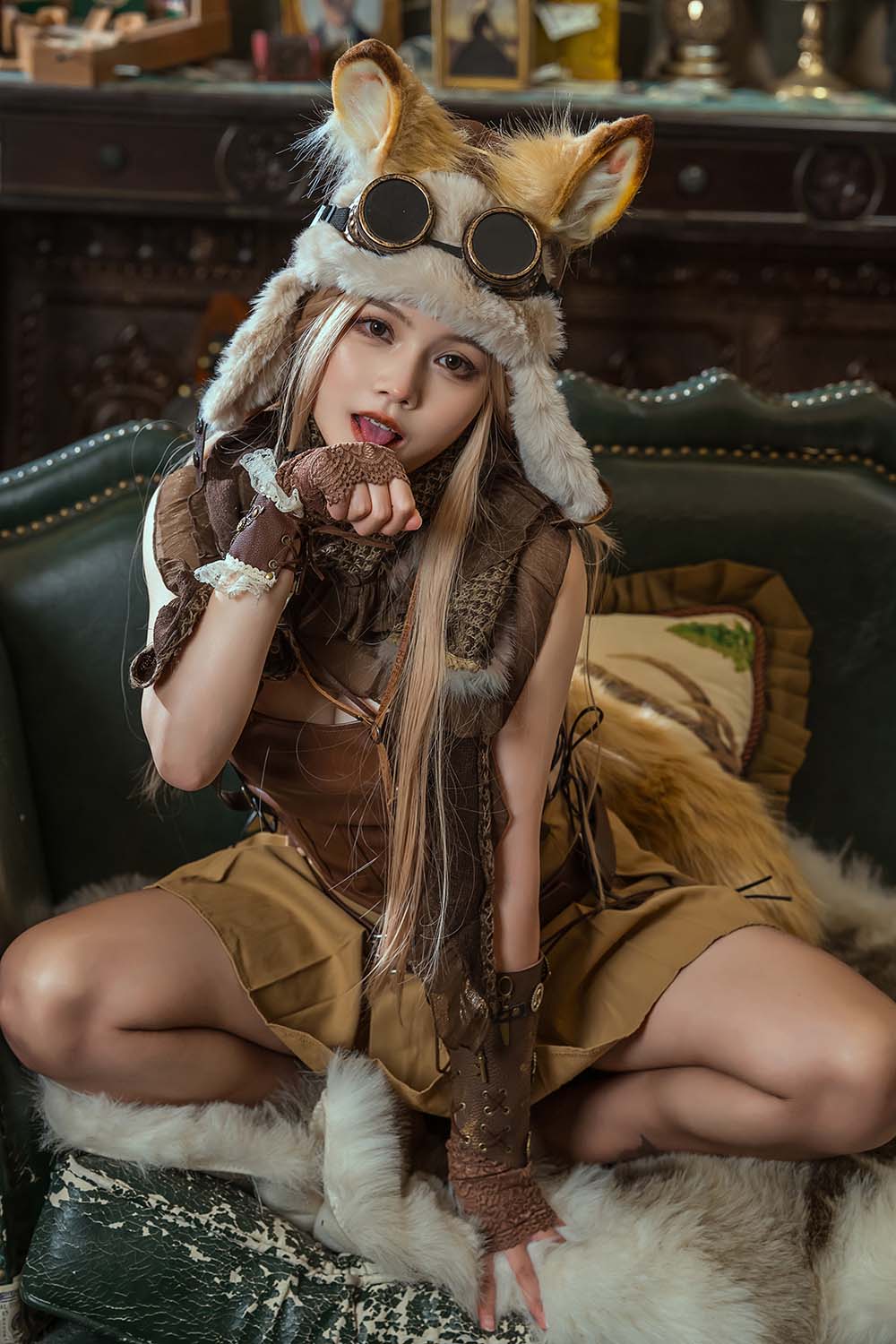 七月喵子 – 幻想兽娘集月食 波克塔耶子 Cosplay-第1张