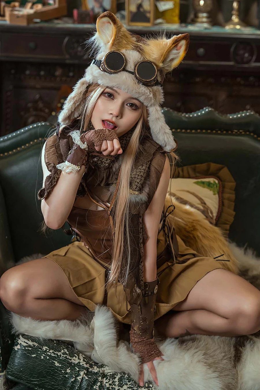 七月喵子 – 幻想兽娘集月食 波克塔耶子 Cosplay-第1张