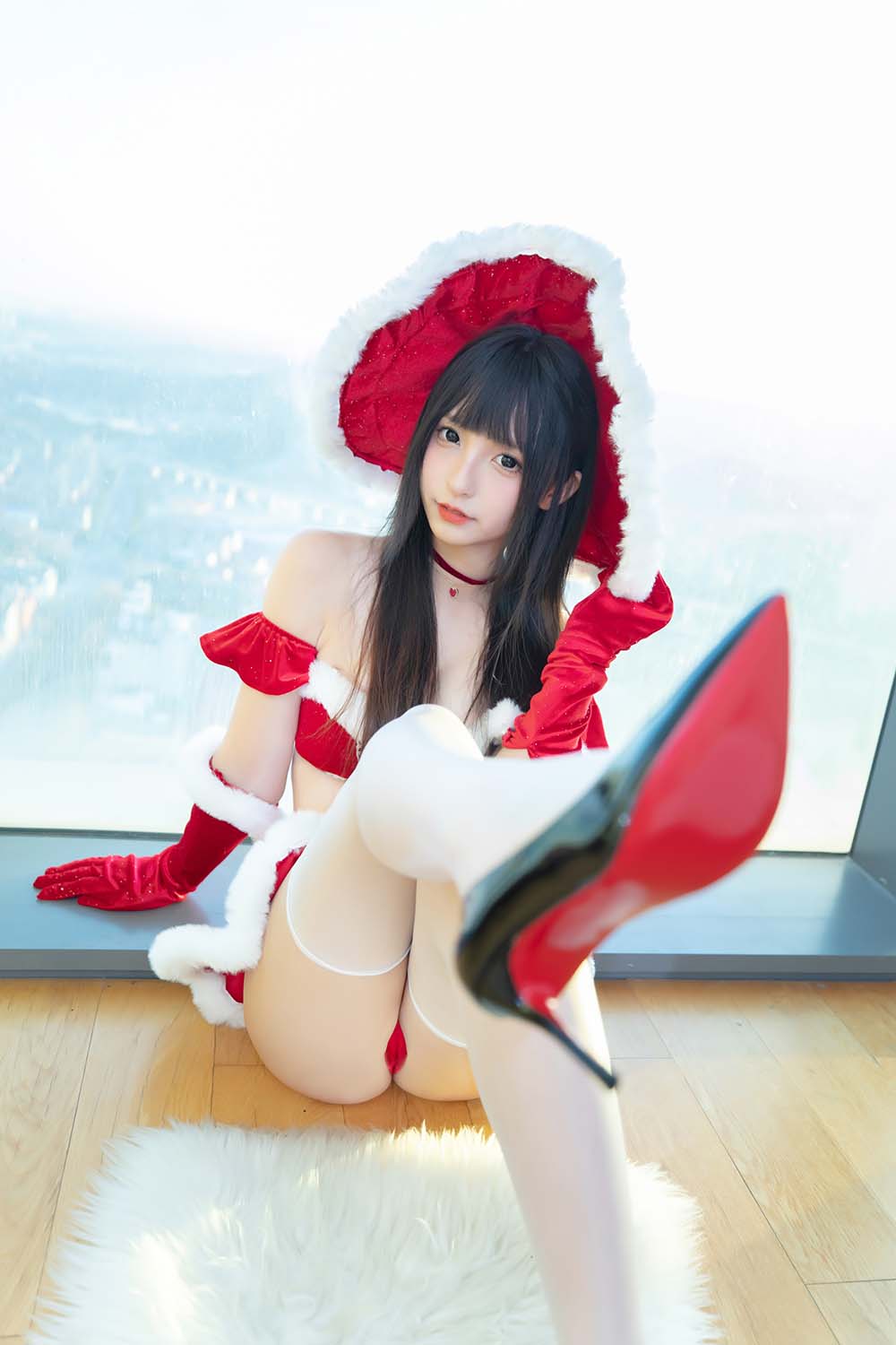 神楽板真冬 – 圣诞魔法 Cosplay-第2张
