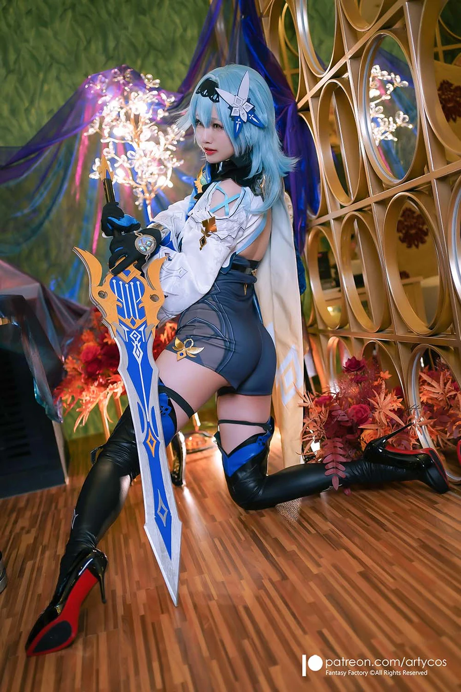 Arty亚缇 – Eula Cosplay-第2张