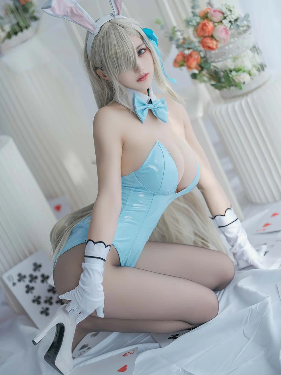 小仓千代w – 明日奈 兔女郎 Cosplay-第2张