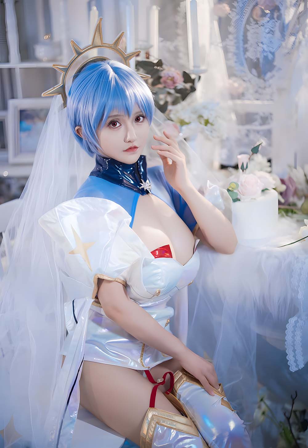 虎牙古阿扎 – 凌波丽 Cosplay-第2张