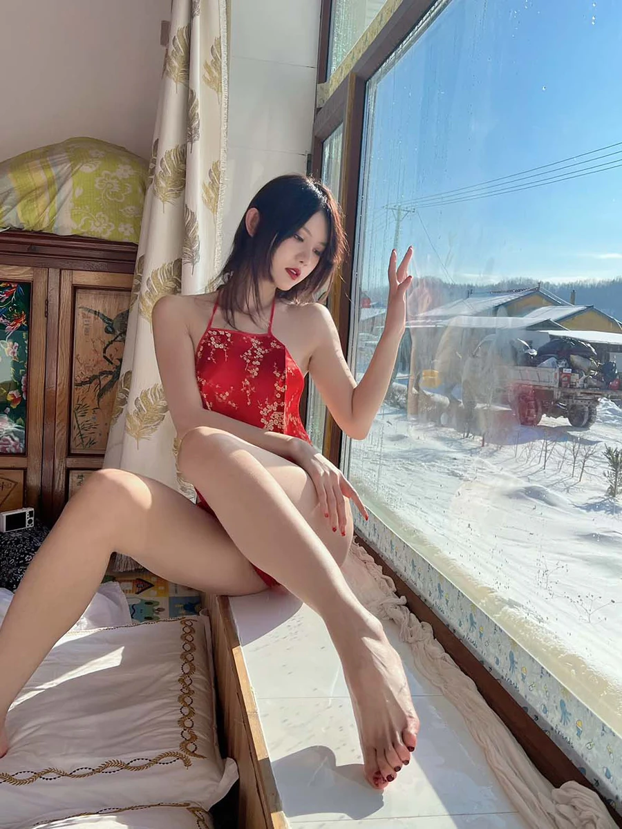 就是阿朱啊性感唯美写真《红肚兜》视图 Cosplay-第1张