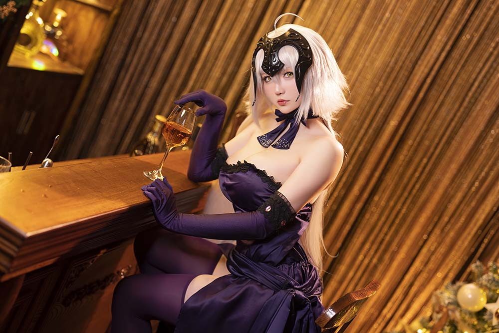 星之迟迟 – 圣诞节 黑贞 Cosplay-第2张