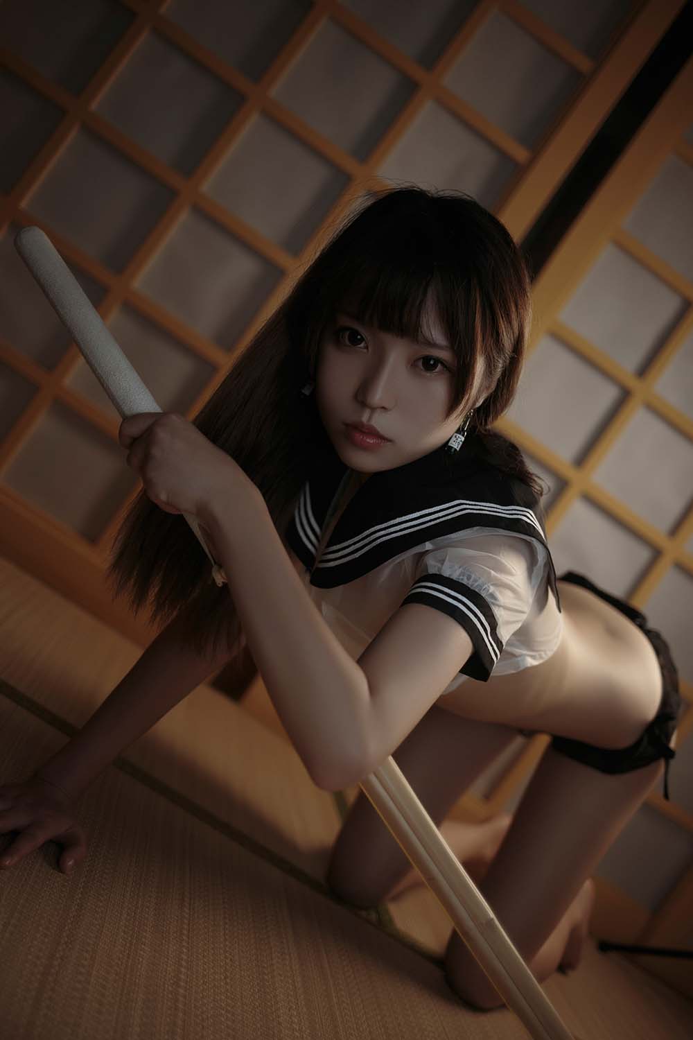 白易子教主 – 透明水手服 Cosplay-第2张