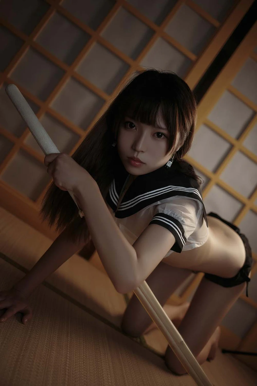 白易子教主 – 透明水手服 Cosplay-第2张