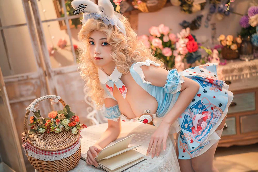 蜜汁猫裘 – 爱丽丝梦游仙境 兔子先生 Cosplay-第1张