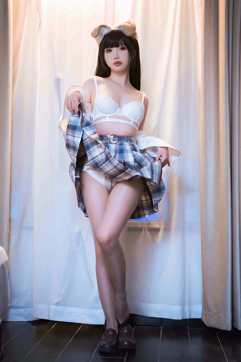 面饼仙儿 – 狗妹JK Cosplay-第1张