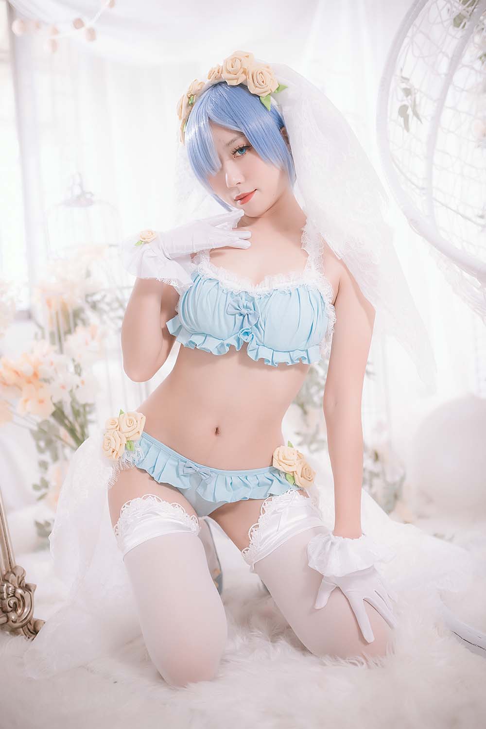 Money冷冷 – 蕾姆 Cosplay-第1张
