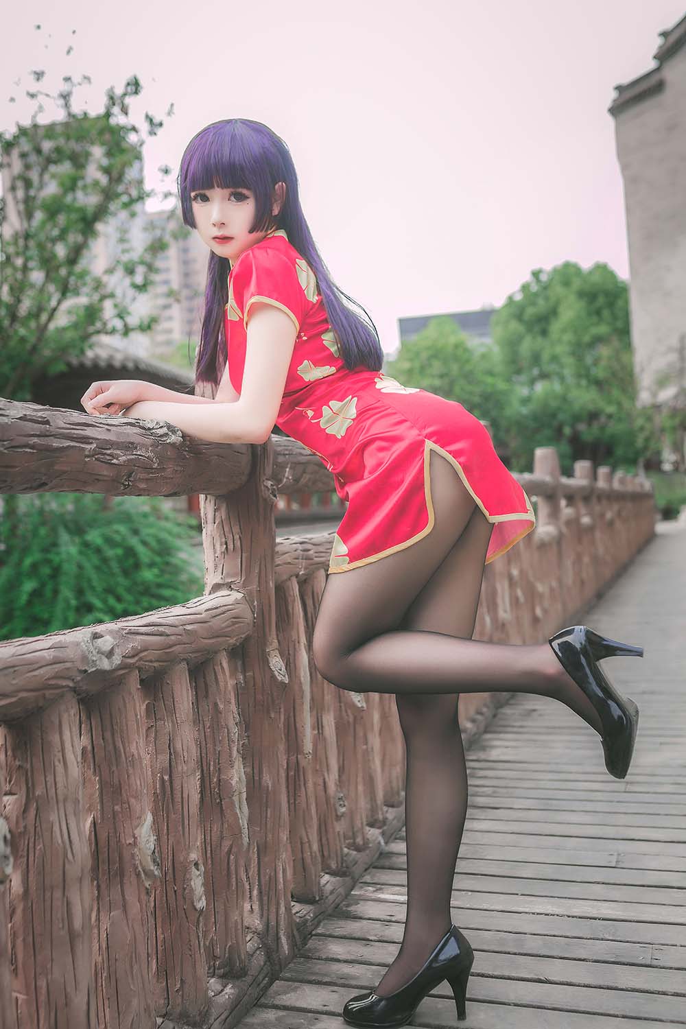 巧克力小圆面包 – 五更琉璃 新春旗袍 Cosplay-第1张