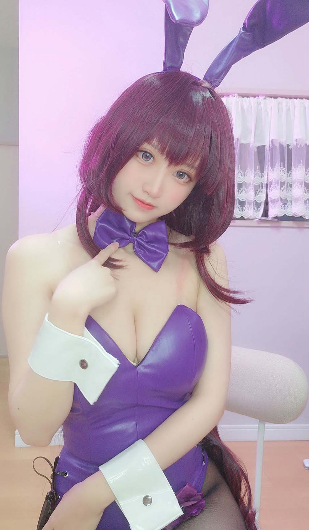 千阳(ちよ) – 斯卡哈兔郎 Cosplay-第2张