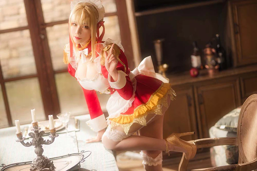 爱老师_PhD – 尼禄YD女仆 Cosplay-第2张