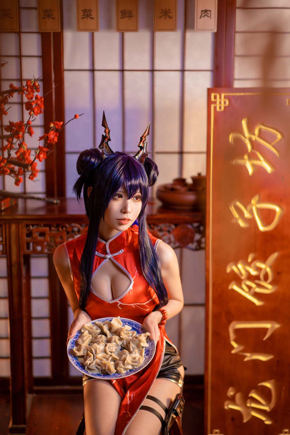 爱老师_PhD – 明日方舟 岁红霞 陈cos Cosplay-第2张