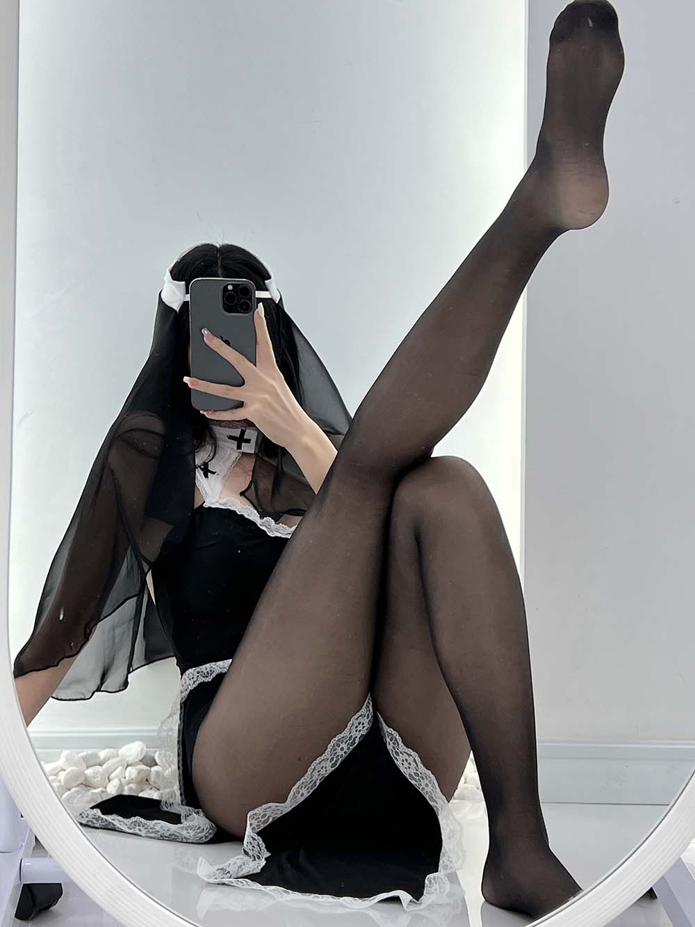 魚神 – 修女服 Cosplay-第2张
