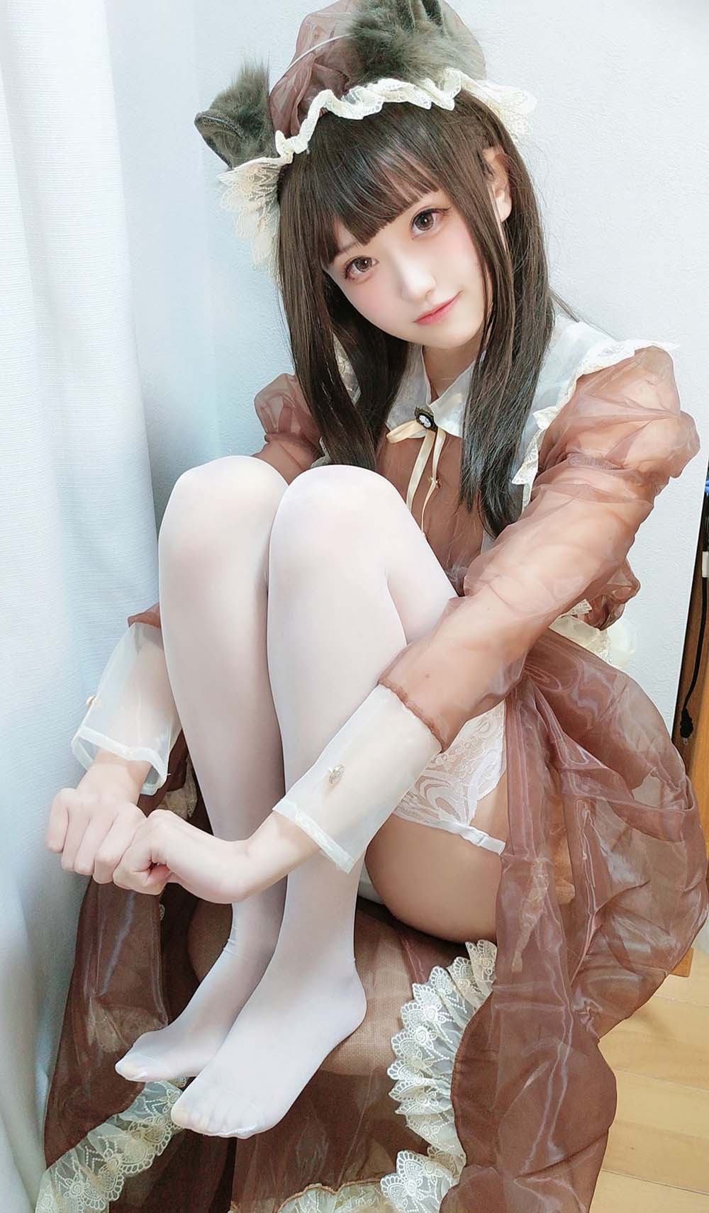 千阳(ちよ) – 女仆 Cosplay-第1张