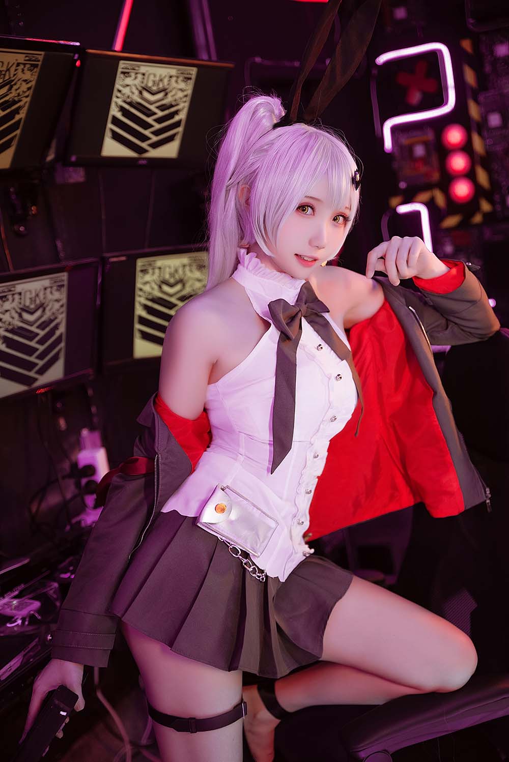 瓜希酱 – 少女前线 FN-57 Five-seveN Cosplay-第1张