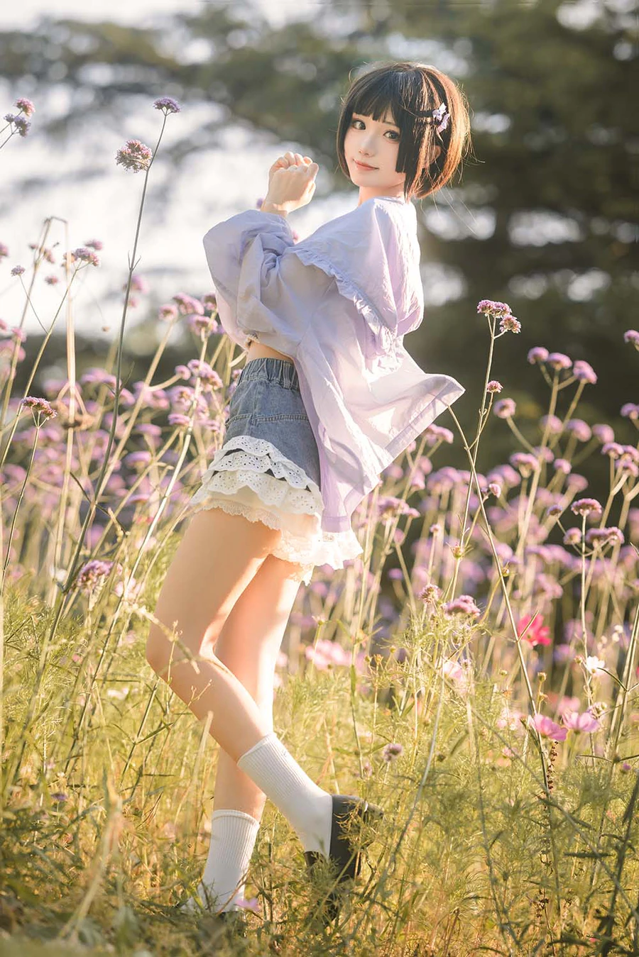 花柒Hana – 马鞭草 Cosplay-第1张